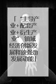 “主导产业+配套产业+衍生产业” 镇域经济创新发展释放强劲发展动能