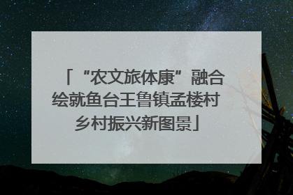 “农文旅体康”融合绘就鱼台王鲁镇孟楼村乡村振兴新图景