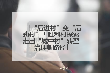 “后进村”变“后劲村”！胜利村探索走出“城中村”转型治理新路径