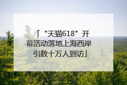 “天猫618”开幕活动落地上海西岸 引数十万人到访