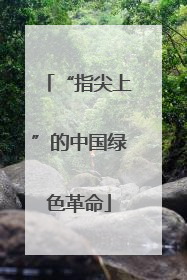 “指尖上”的中国绿色革命