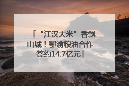 “江汉大米”香飘山城！鄂渝粮油合作签约14.7亿元