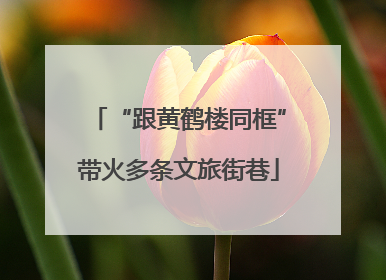 “跟黄鹤楼同框”带火多条文旅街巷