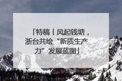 特稿丨风起钱塘，浙台共绘“新质生产力”发展蓝图