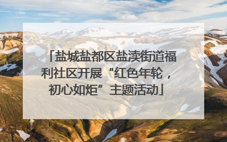盐城盐都区盐渎街道福利社区开展“红色年轮，初心如炬”主题活动
