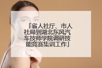 省人社厅、市人社局到湖北东风汽车技师学院调研技能竞赛集训工作