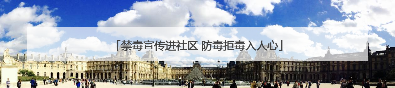 禁毒宣传进社区 防毒拒毒入人心