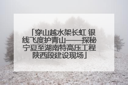 穿山越水架长虹 银线飞度护青山——探秘宁夏至湖南特高压工程陕西段建设现场