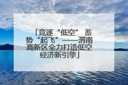 竞逐“低空” 蓄势“起飞”——渭南高新区全力打造低空经济新引擎