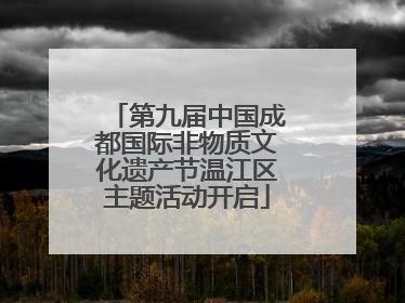 第九届中国成都国际非物质文化遗产节温江区主题活动开启