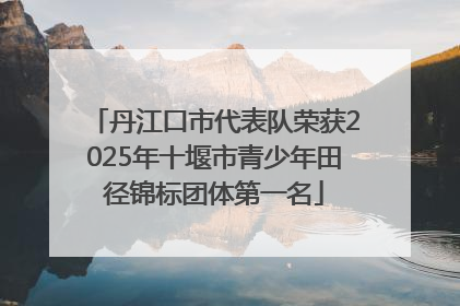 丹江口市代表队荣获2025年十堰市青少年田径锦标团体第一名