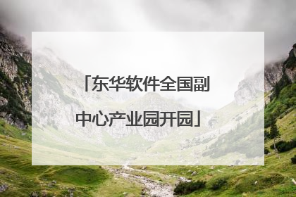 东华软件全国副中心产业园开园