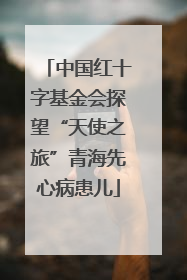 中国红十字基金会探望“天使之旅”青海先心病患儿