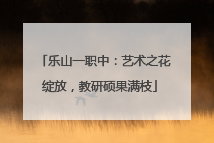 乐山一职中：艺术之花绽放，教研硕果满枝