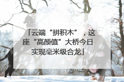 云端“拼积木”，这座“高颜值”大桥今日实现毫米级合龙