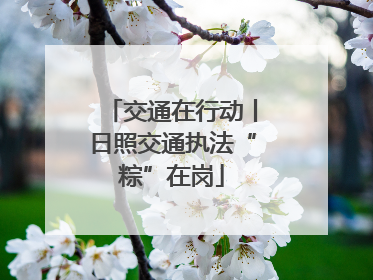 交通在行动丨日照交通执法“粽”在岗