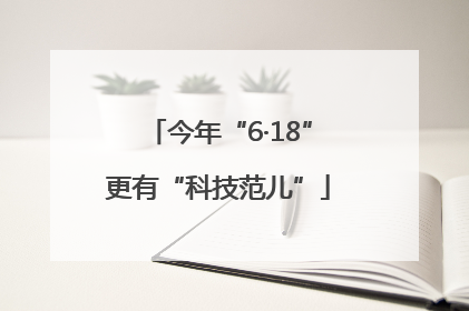 今年“6·18”更有“科技范儿”