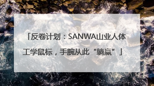 反卷计划：SANWA山业人体工学鼠标，手腕从此“躺赢”