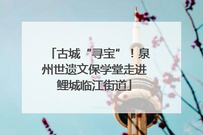 古城“寻宝”！泉州世遗文保学堂走进鲤城临江街道