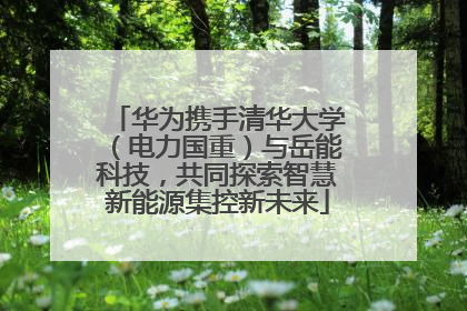 华为携手清华大学（电力国重）与岳能科技，共同探索智慧新能源集控新未来