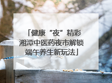 健康“夜”精彩 湘潭中医药夜市解锁端午养生新玩法