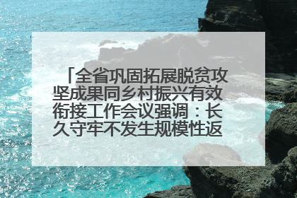 全省巩固拓展脱贫攻坚成果同乡村振兴有效衔接工作会议强调：长久守牢不发生规模性返贫致贫底线 王宁出席并讲话 王予波主持