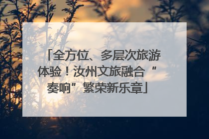 全方位、多层次旅游体验！汝州文旅融合“奏响”繁荣新乐章