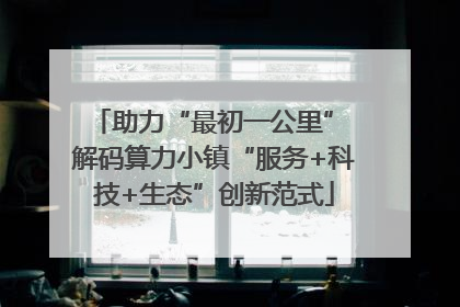 助力“最初一公里” 解码算力小镇“服务+科技+生态”创新范式
