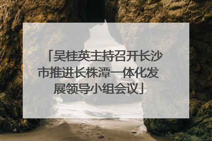 吴桂英主持召开长沙市推进长株潭一体化发展领导小组会议