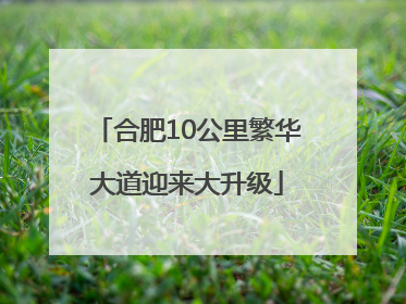 合肥10公里繁华大道迎来大升级