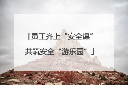 员工齐上“安全课” 共筑安全“游乐园”
