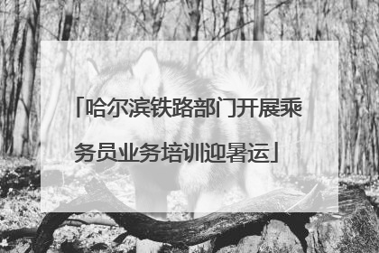 哈尔滨铁路部门开展乘务员业务培训迎暑运