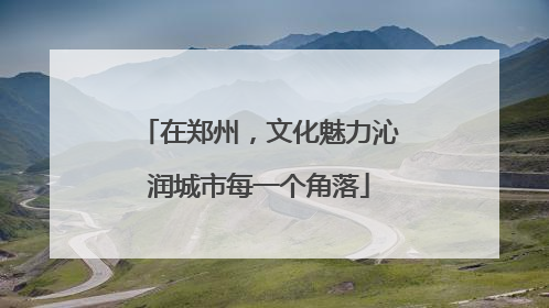 在郑州，文化魅力沁润城市每一个角落