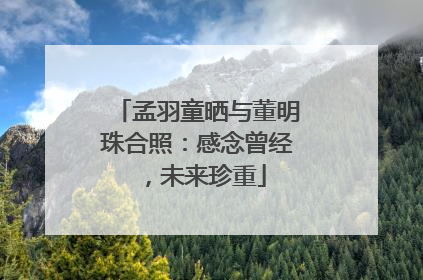 孟羽童晒与董明珠合照：感念曾经，未来珍重