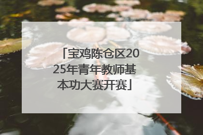 宝鸡陈仓区2025年青年教师基本功大赛开赛