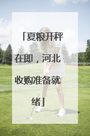 夏粮开秤在即，河北收购准备就绪