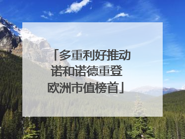 多重利好推动 诺和诺德重登欧洲市值榜首