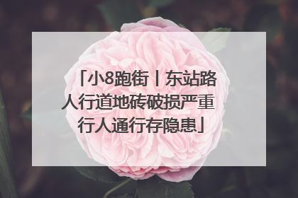 小8跑街丨东站路人行道地砖破损严重 行人通行存隐患