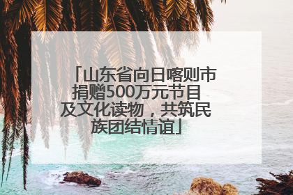 山东省向日喀则市捐赠500万元节目及文化读物，共筑民族团结情谊