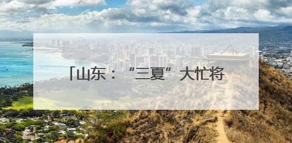 山东：“三夏”大忙将开始 机收减损在田间
