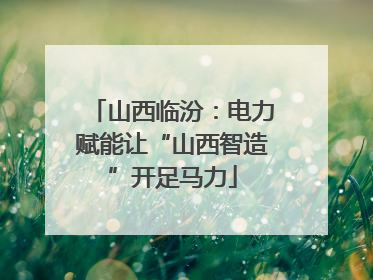 山西临汾：电力赋能让“山西智造”开足马力
