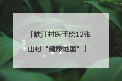 峡江村医手绘12张山村“健康地图”