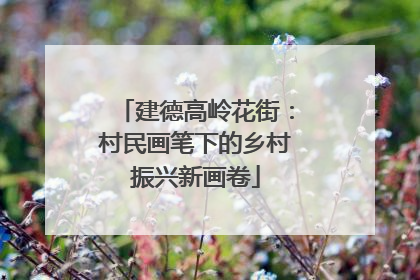 建德高岭花街：村民画笔下的乡村振兴新画卷