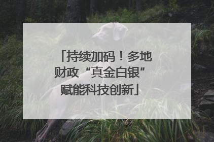 持续加码！多地财政“真金白银”赋能科技创新