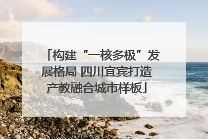 构建“一核多极”发展格局 四川宜宾打造产教融合城市样板