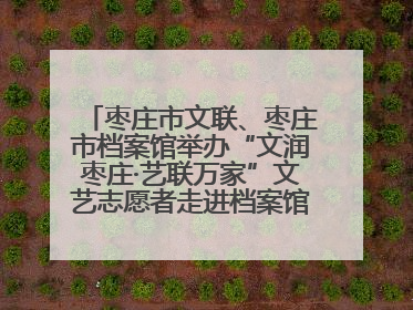 枣庄市文联、枣庄市档案馆举办“文润枣庄·艺联万家”文艺志愿者走进档案馆主题活动
