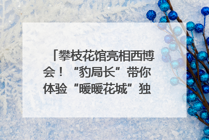 攀枝花馆亮相西博会！“豹局长”带你体验“暖暖花城”独特魅力｜西博视界