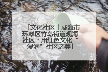 文化社区丨威海市环翠区竹岛街道观海社区：用红色文化“浸润”社区之美