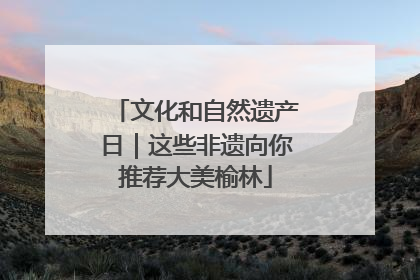 文化和自然遗产日｜这些非遗向你推荐大美榆林