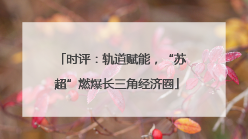 时评：轨道赋能，“苏超”燃爆长三角经济圈